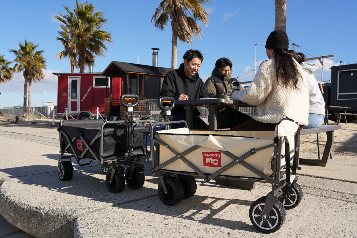 アウトドアでも大活躍！電動キャリーワゴン「Mr.Carry」なら重たいモノ