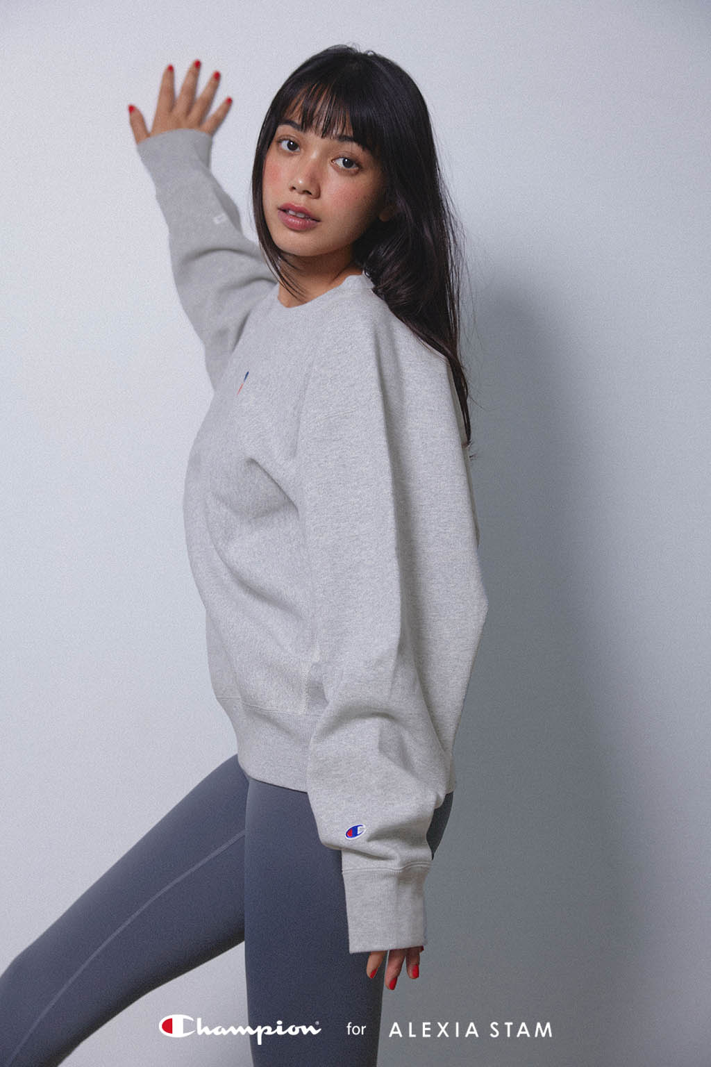 Champion for ALEXIA STAM] Crew Neck Sweatshirt | ALEXIA STAM