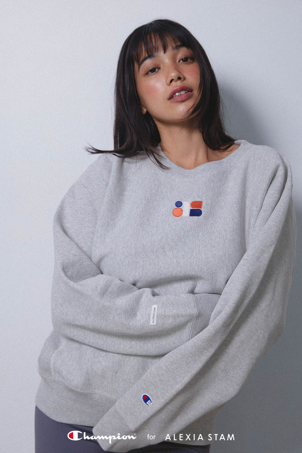 Champion for ALEXIA STAM] Crew Neck Sweatshirt | ALEXIA STAM