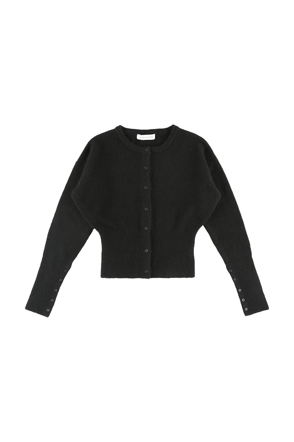 Button Knit Cropped Cardigan | ALEXIA STAM