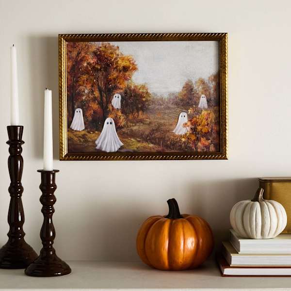 Framed Fall Ghosts II Wall Art, 16x12 | At Home