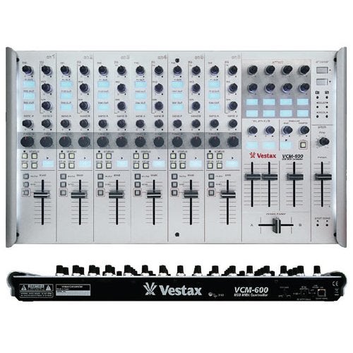 Vestax VCM-600 MIDI controller / mixer zilver | Bax Music