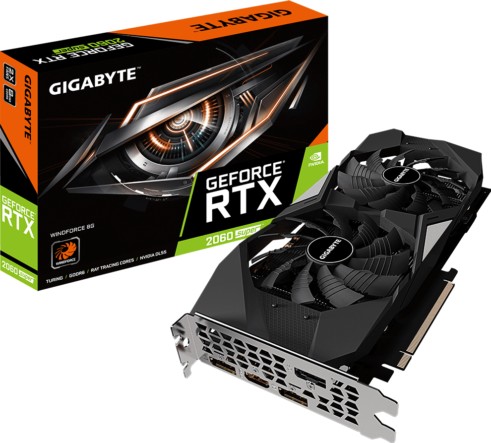 GeForce® RTX 2060 SUPER™ WINDFORCE 8G (Rev. 1.0) - GIGABYTE Global