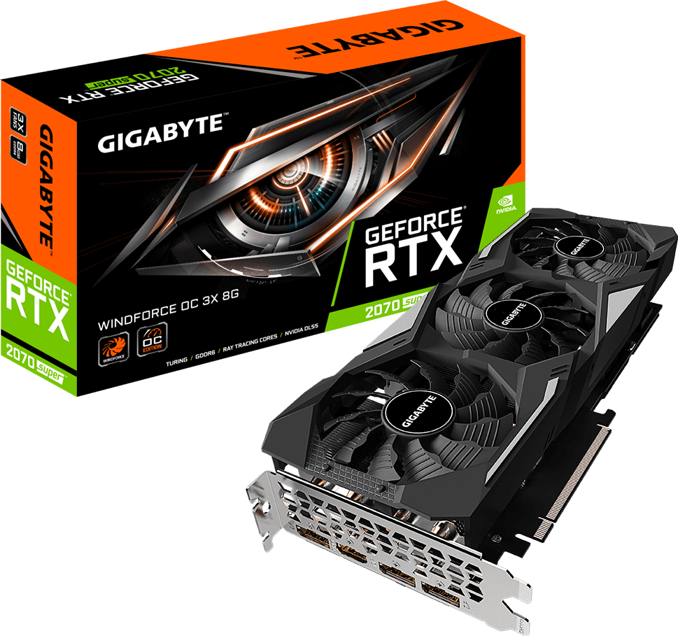 GeForce® RTX 2070 SUPER™ WINDFORCE OC 3X 8G (Rev. 1.0/1.1