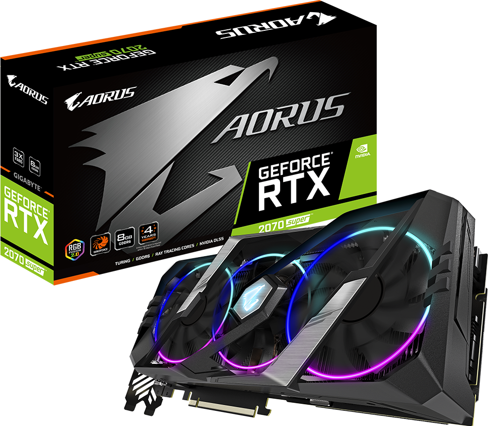 AORUS GeForce® RTX 2070 SUPER™ 8G (Rev. 2.0) - GIGABYTE Global