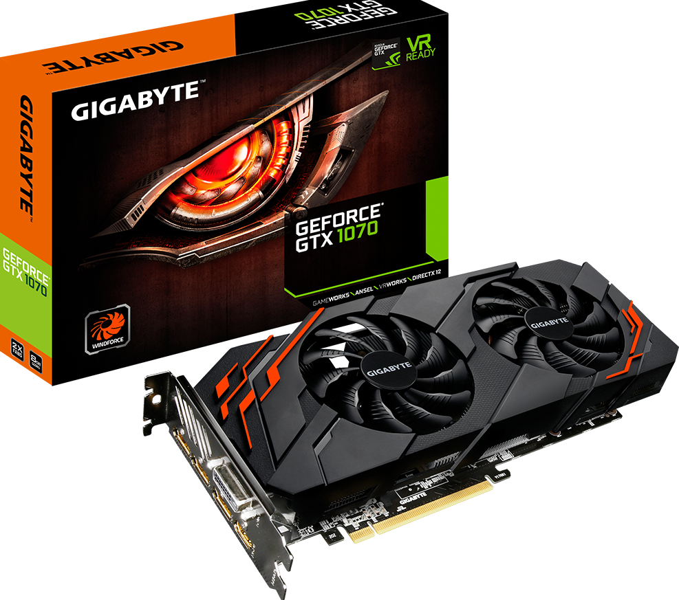 GeForce® GTX 1070 WINDFORCE 8G (Rev. 2.0) - GIGABYTE U.S.A.