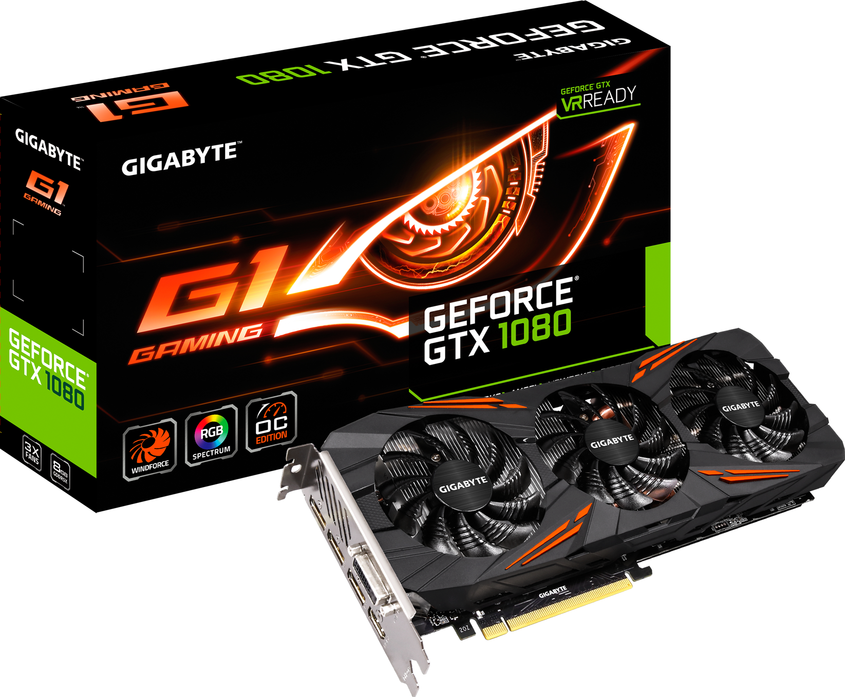 GeForce® GTX 1080 G1 Gaming 8G - GIGABYTE Global