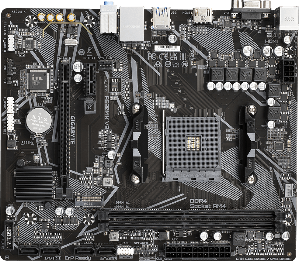 A520M K V2 (Rev. 1.1) - GIGABYTE U.S.A.