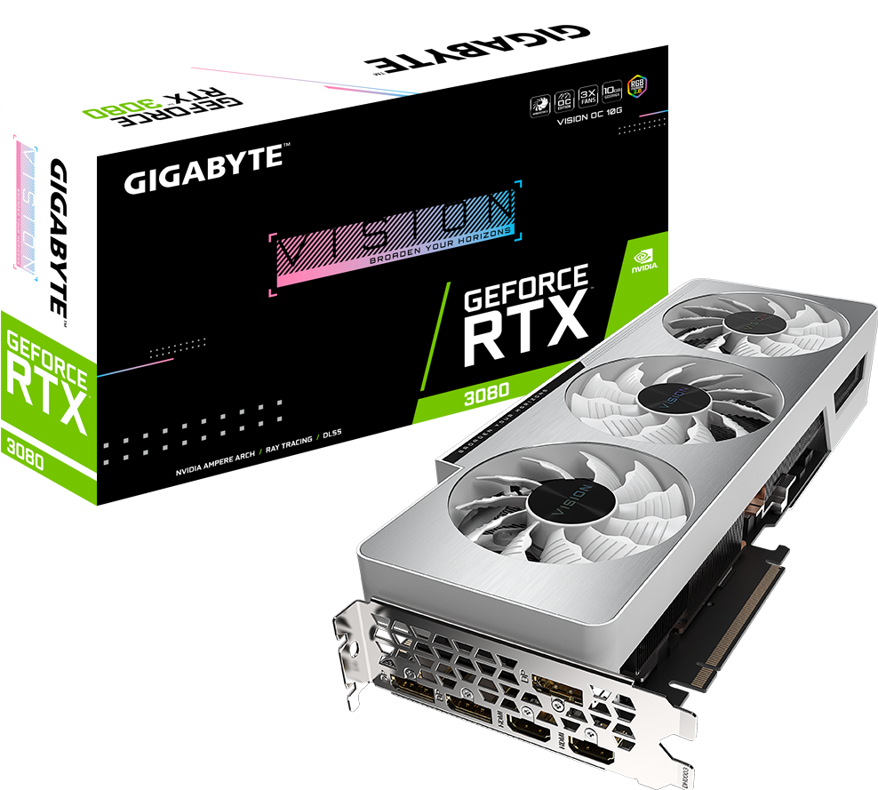 GeForce RTX™ 3080 VISION OC 10G (Rev. 2.0) - GIGABYTE Japan