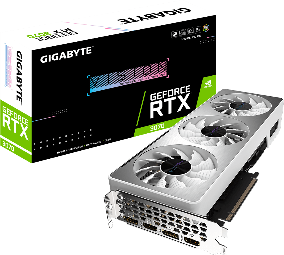 GeForce RTX™ 3070 VISION OC 8G (Rev. 2.0) - GIGABYTE Global
