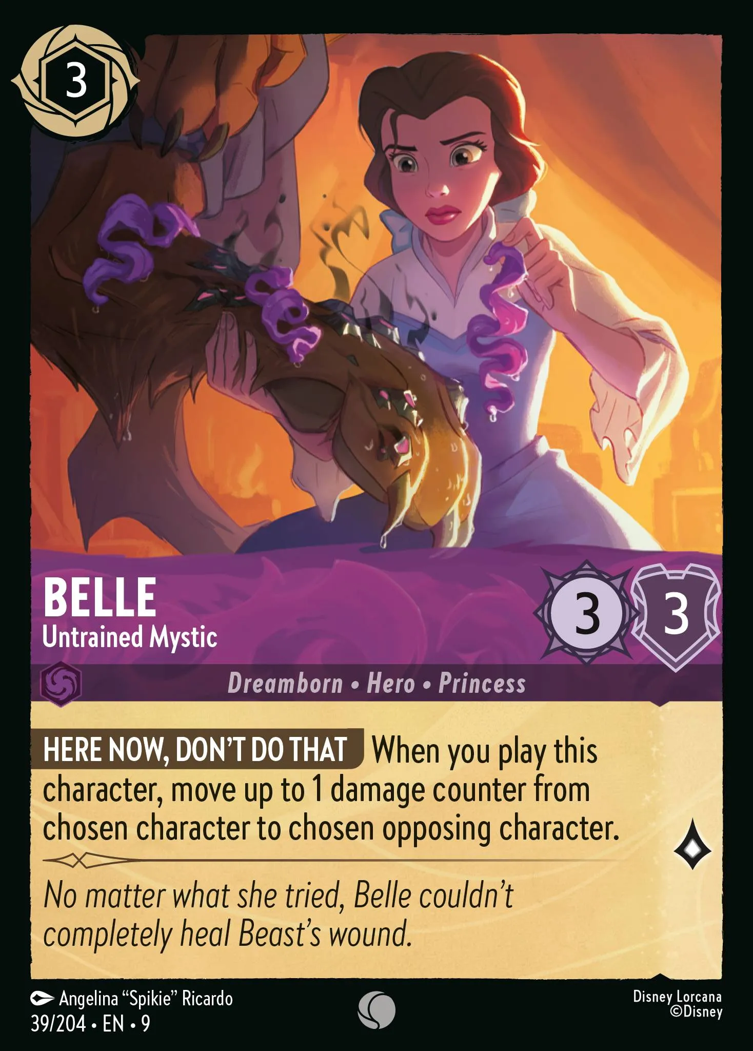 001-142 Belle - Strange but Special Lorcana Card | Disney Lorcana
