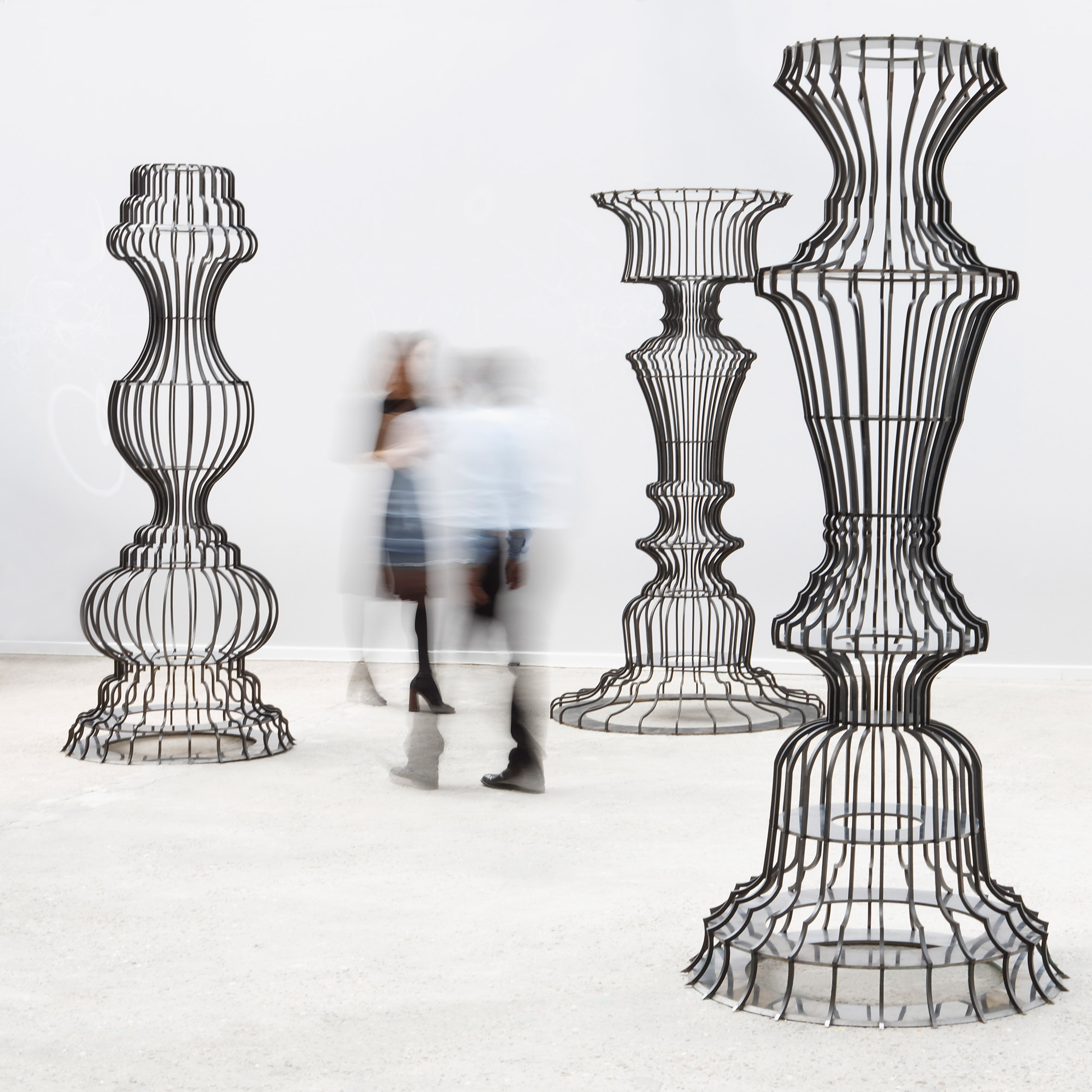 Sou Fujimoto creates ornate bookshelves for Basel installation