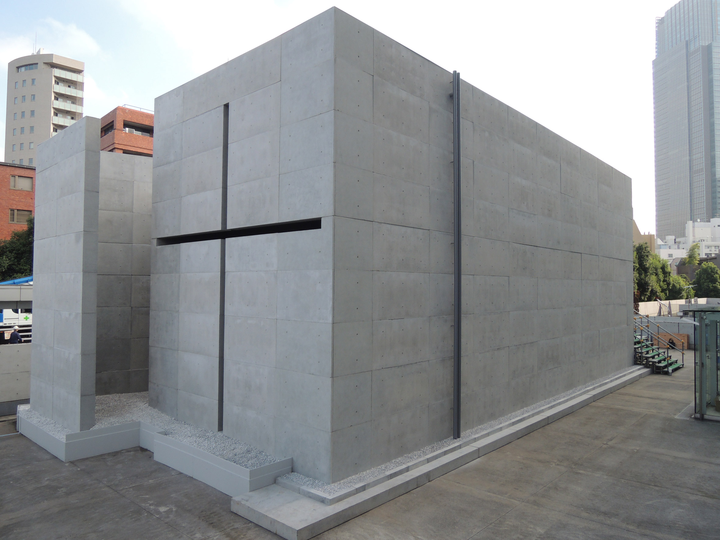 Tadao Ando creates full-scale model of Church of the Light for
