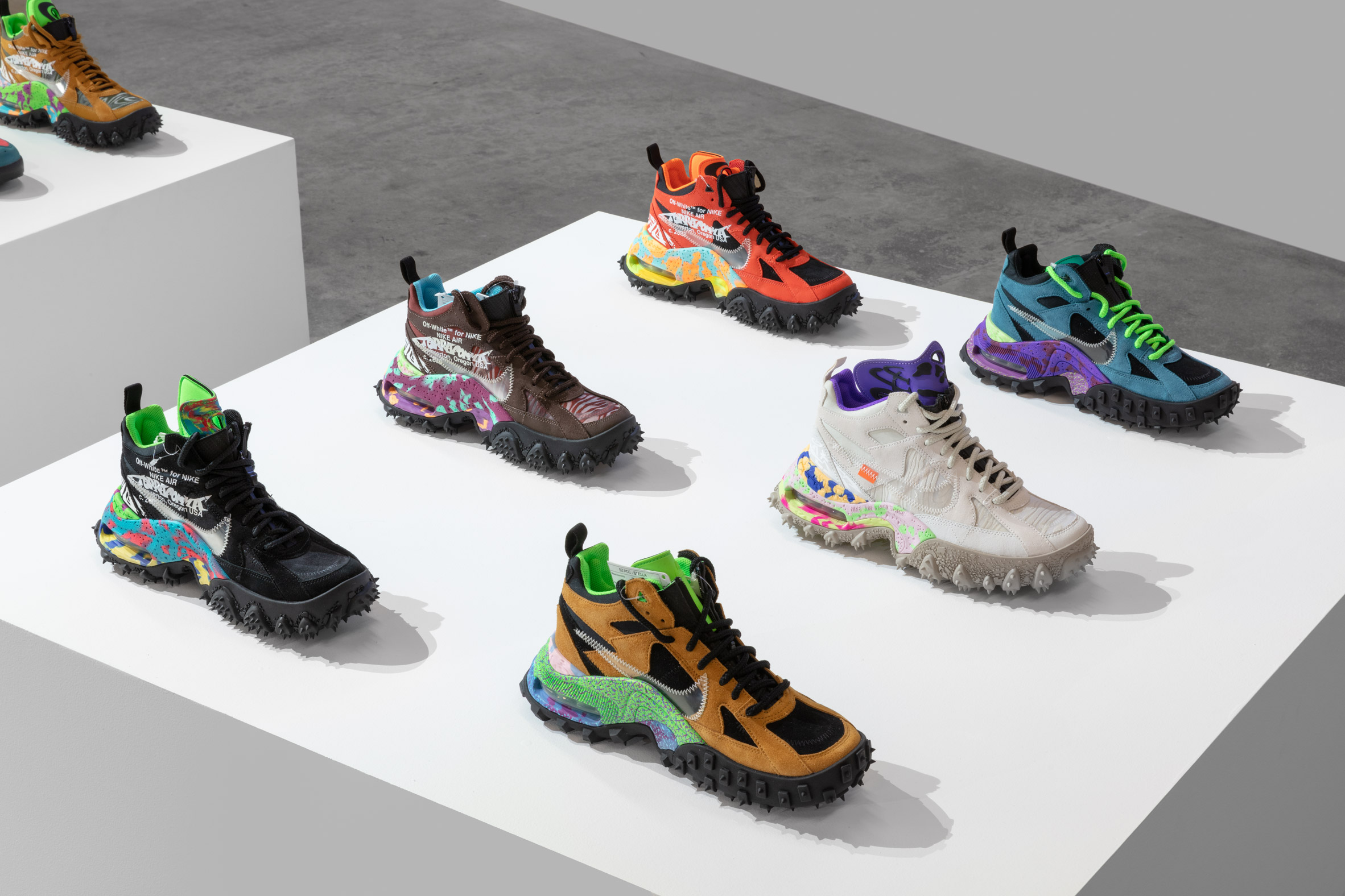 Hundreds of Virgil Abloh-designed sneakers showcased at Miami Art Week