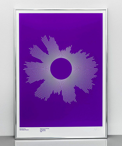 waveform visualizes your favourite song into a print of abstract