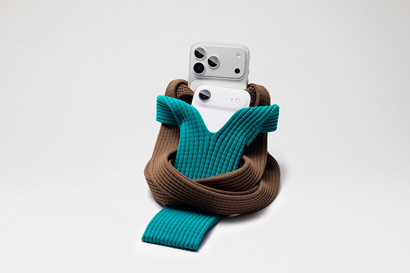 issey miyake and apple craft 3D-knitted 'iPhone pocket'