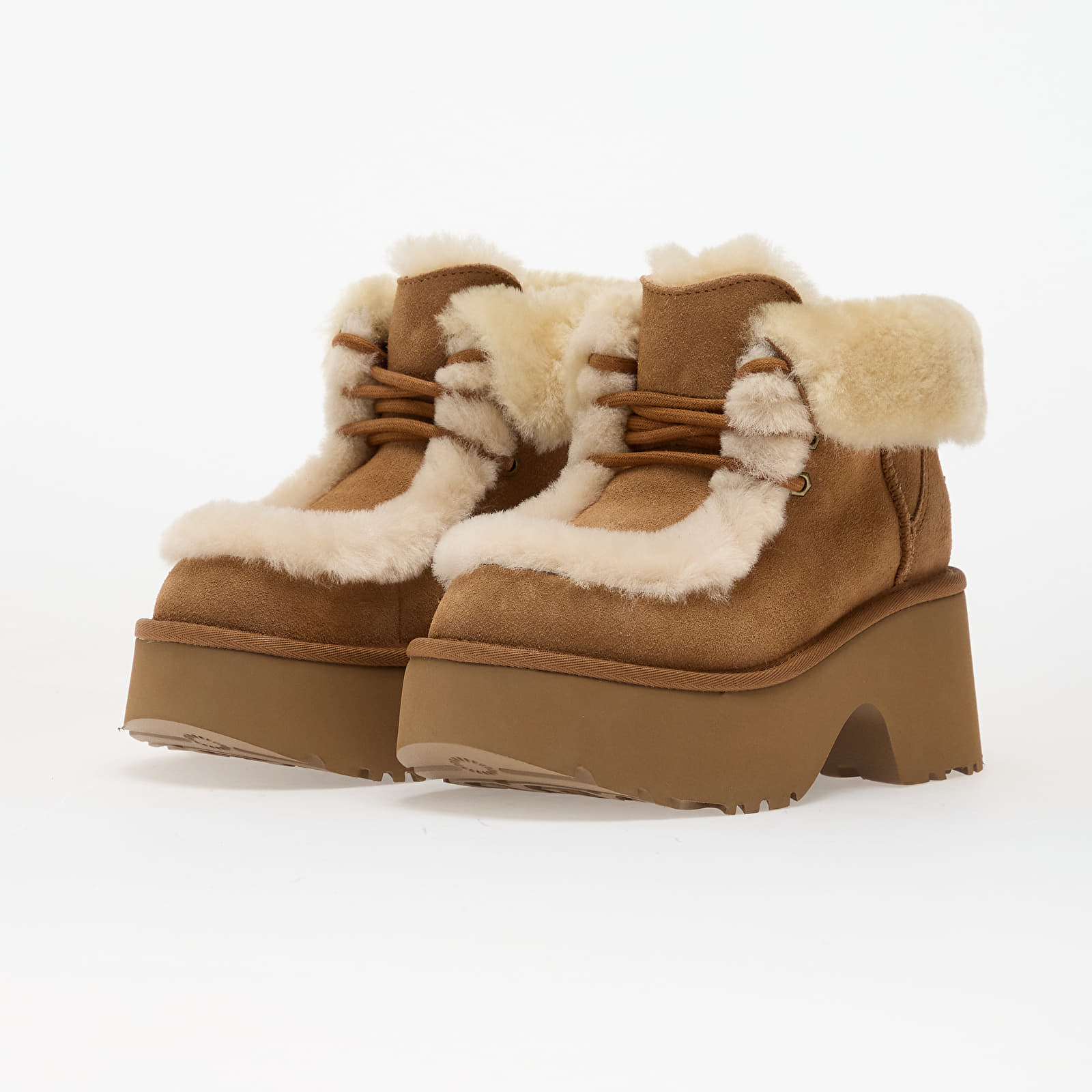 Women's shoes UGG W Esmee Lace Up Chestnut (1171532-CHE) | Footshop