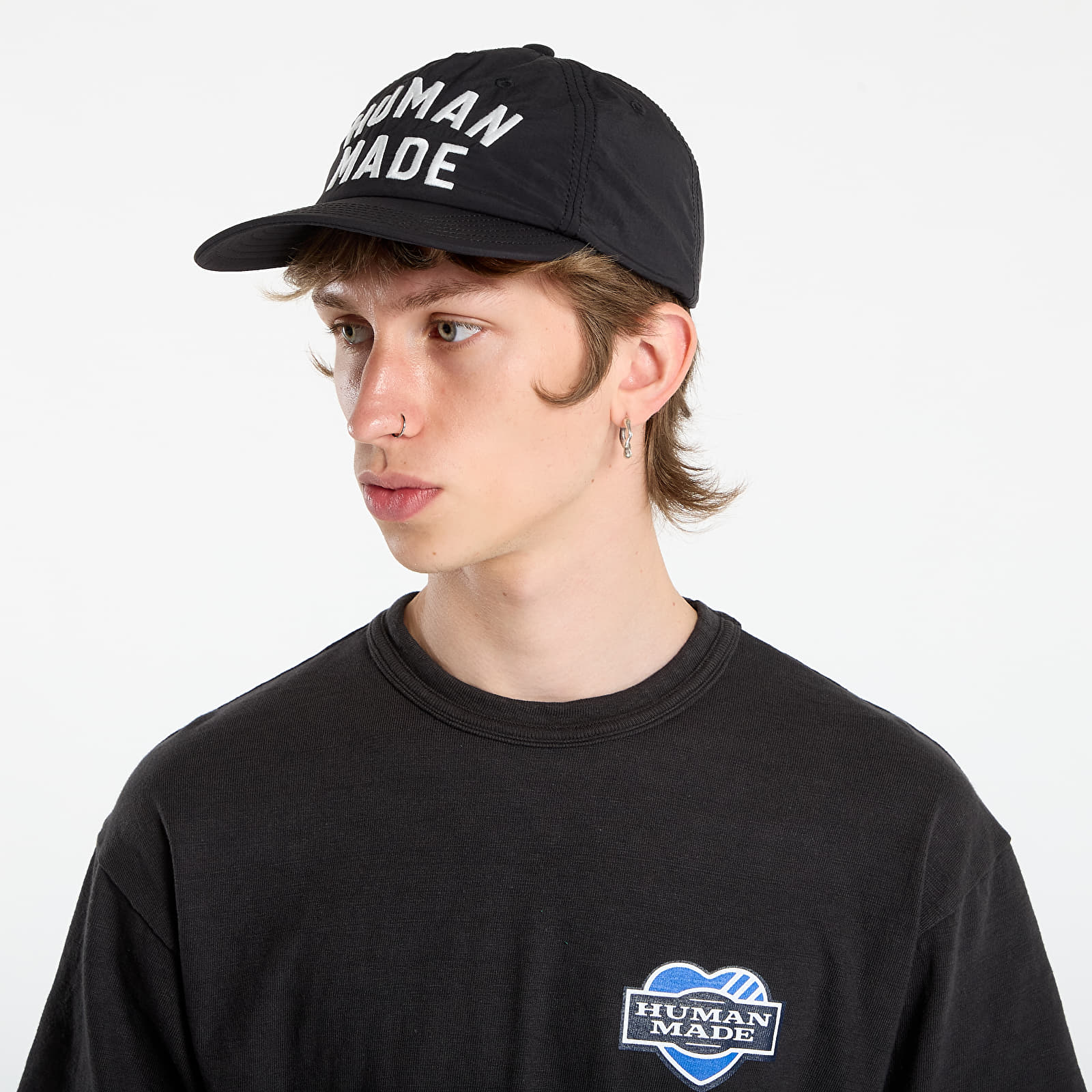 Caps HUMAN MADE 5Panel Nylon Cap Black (HM30GD070BK) | Footshop