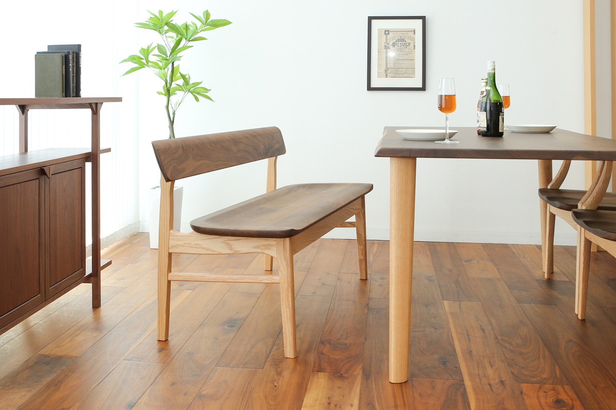 ibata直営 Sign サイン 背付ベンチ｜CHAIR｜飛騨の家具/国産家具/無垢