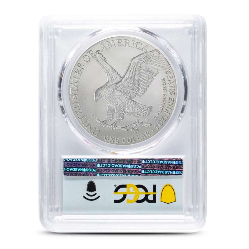 2021 Silver Eagle PCGS MS70 (Type 2, First Day of Production) l JM