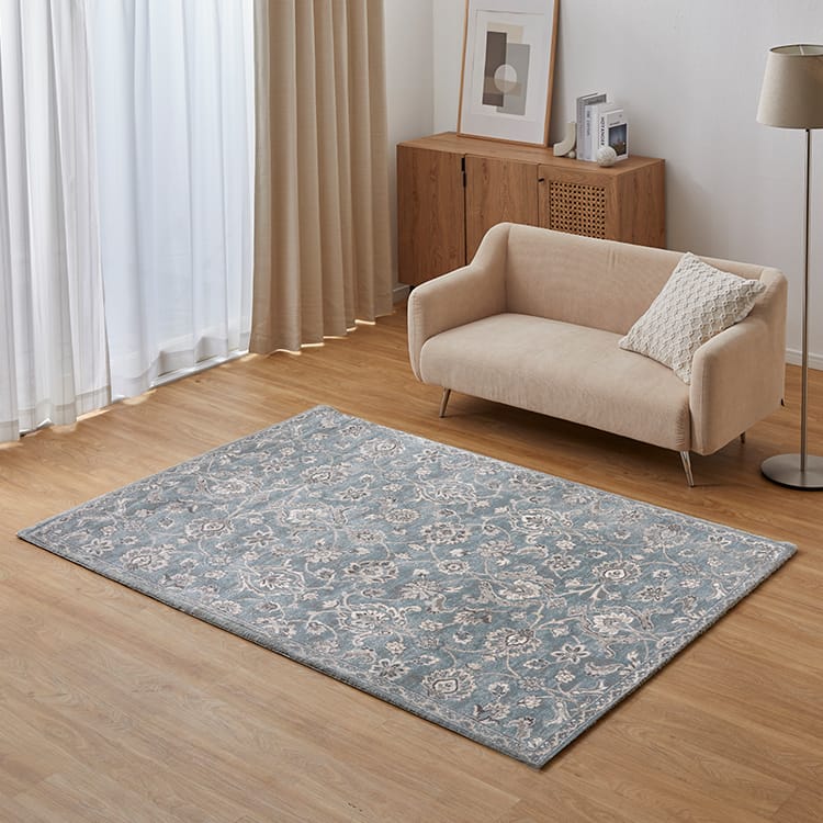 スカイブルー✳︎53×108✳︎額縁Design アイボリー トルコヴィンテージ