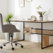 L字デスク(ライトブラウン)ヴィンテージデザインの男前家具 | 【公式