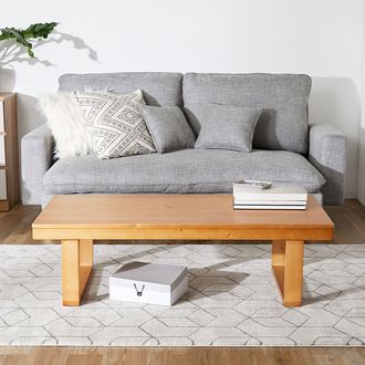 幅120] 折りたたみテーブル 角丸 天然木 ローテーブル リビング