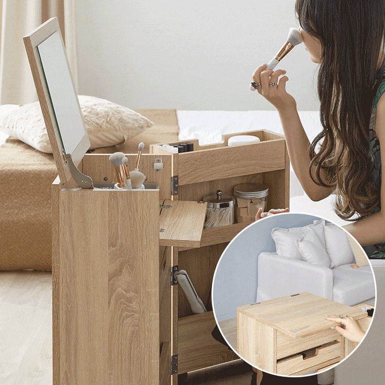 折りたたみ式ドレッサーワゴン 半完成品 [幅38] | 【公式】LOWYA