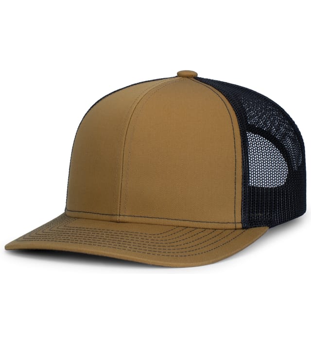 Pacific Headwear 104S | Contrast Stitch Snapback Trucker Cap