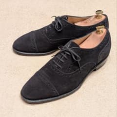 美品 RAYMAR クォーターブローグ 8 26cm スエード ブラック 黒 - メルカリ