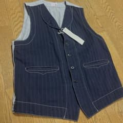 日本製【新品タグ付き】トロフィークロージング ストライプジレベスト