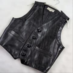 Harold Daniell ホースレザーベスト F 黒 日本製 馬革 - メルカリ