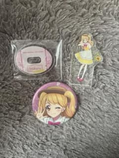 アイカツ！夏樹みくる カントリーワンピース アクスタ 缶バッジ - メルカリ