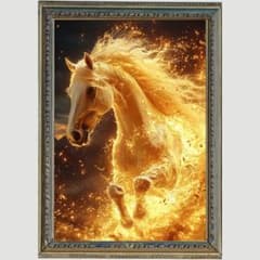 P2652 2026年干支馬 未来を切り開く勝利の馬【開運ヒーリングアート