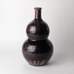 古瀬戸 飴釉 瓢形徳利 共箱 酒器 花生 花入 花器 骨董 古美術