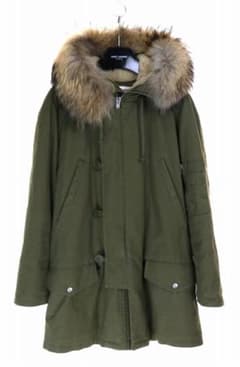 正規品 19aw saint laurent paris ムートンコート カーキ - メルカリ