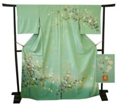 美品 ロング寸 作家物 本加工染 附下げ・訪問着 正絹 未使用 HH2191