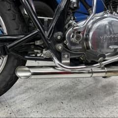 t*4様 SR400 ワンオフ ステンレス鏡面ベリーショートスラッシュカット