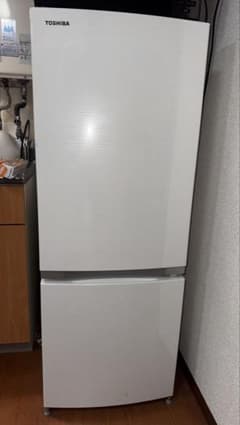 神戸市垂水区 引き取り限定 東芝 ノンフロン冷凍冷蔵庫 GR-M15BS(W