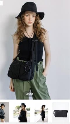 新品未使用 若槻千夏 WCJ 撥水 ショルダーバッグ WCJ-QU-108BK - メルカリ