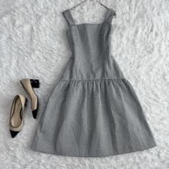 美品 ルネ TISSUE ノースリーブワンピース フィット&フレア Aライン