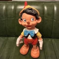 希少 ディズニー ピノキオ ラバー スクイーク ドール ソフビ ファモサ