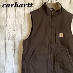 fumi様専用】 Carhartt ダックベスト DKB ダークブラウン M - メルカリ