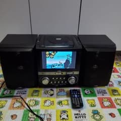 エグゼモード 7インチDVDコンポ リモコンセット 動作品 USB使えます