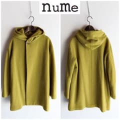 nume ヌメ 起毛ソフトウールフードコート 3 パラスパレス購入 - メルカリ