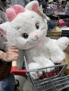 新品未使用 コストコ ディズニー マリーちゃん特大 大きな白い猫の