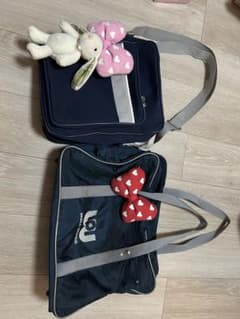 ワッペ ワールドペガサス 紺 ショルダースクバセット(リボン付き