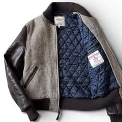 GB SPORT SHIPS別注 ハリスツイード スタジャン レザー袖 USA製 - メルカリ