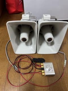 街宣車 ユニペックス Bluetoothアンプ 拡声器2個 - メルカリ