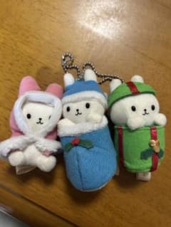 クリスマス うさずきん マスコット3つセット 平成レトロ うさぎ - メルカリ